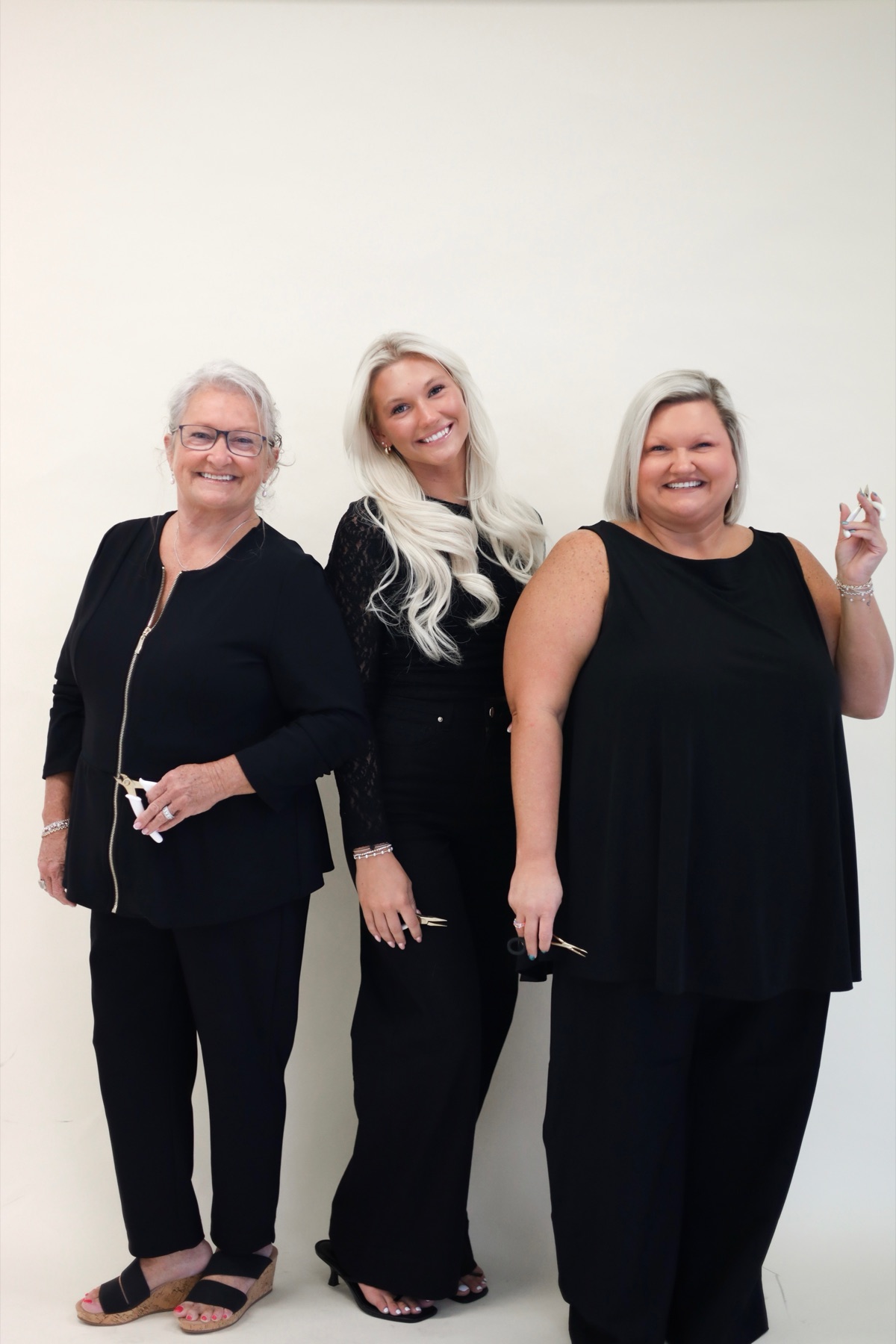 The three owners of Arm Candy Permanent Jewelry